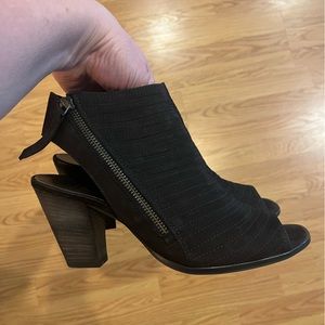 Paul Green Peep Toe Bootie Black